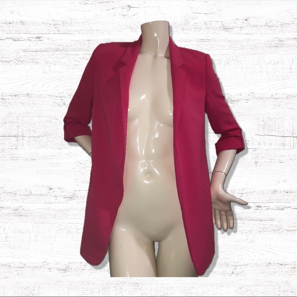 Zara Hot Pink Blazer Jacket, Size XS - Picture 5 of 7